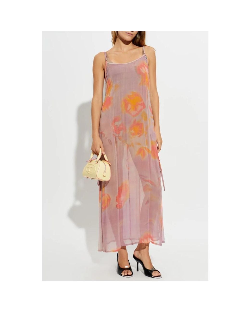 Maxi Dresses DIESEL de color Pink