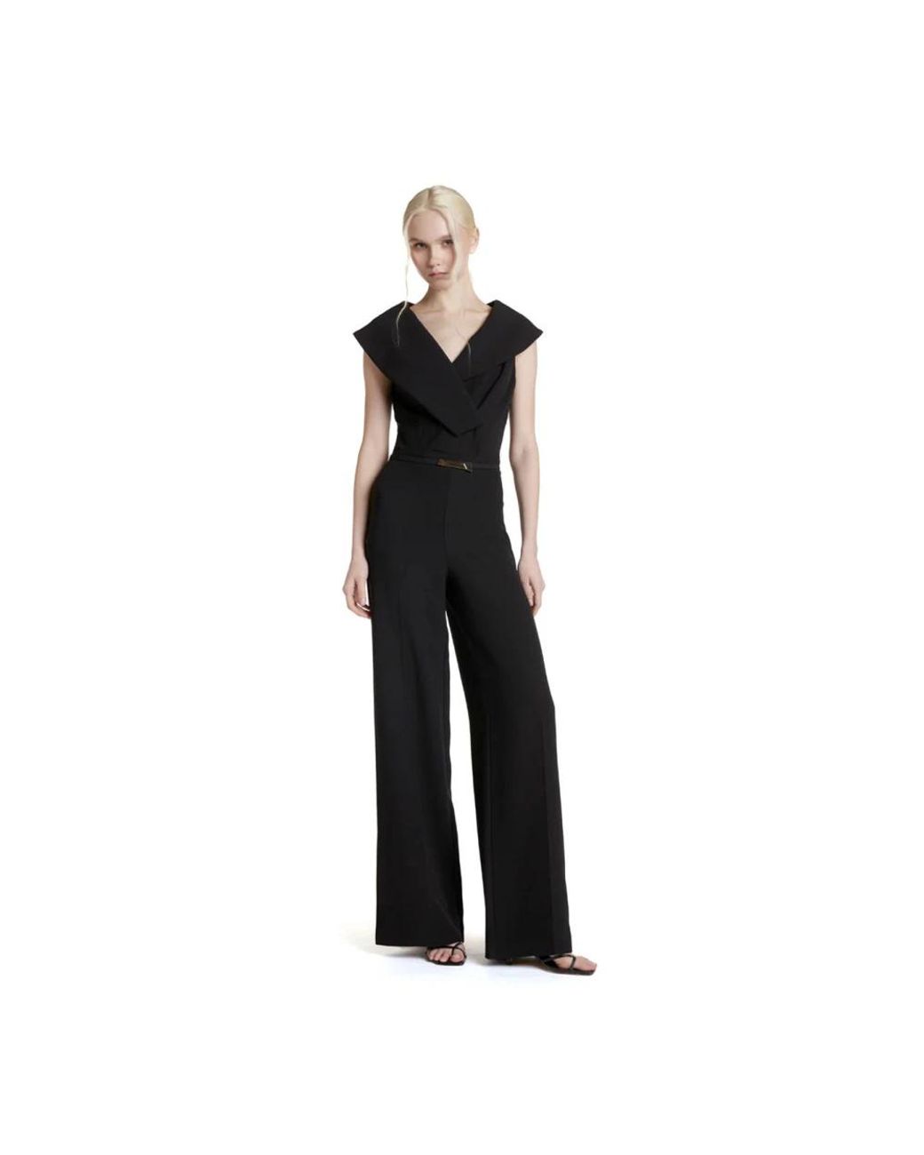 SIMONA CORSELLINI Black Jumpsuits