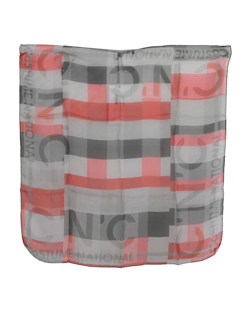 CoSTUME NATIONAL Gray Silky Scarves