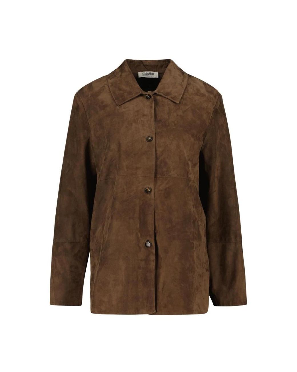 Max Mara Brown Leather Jackets