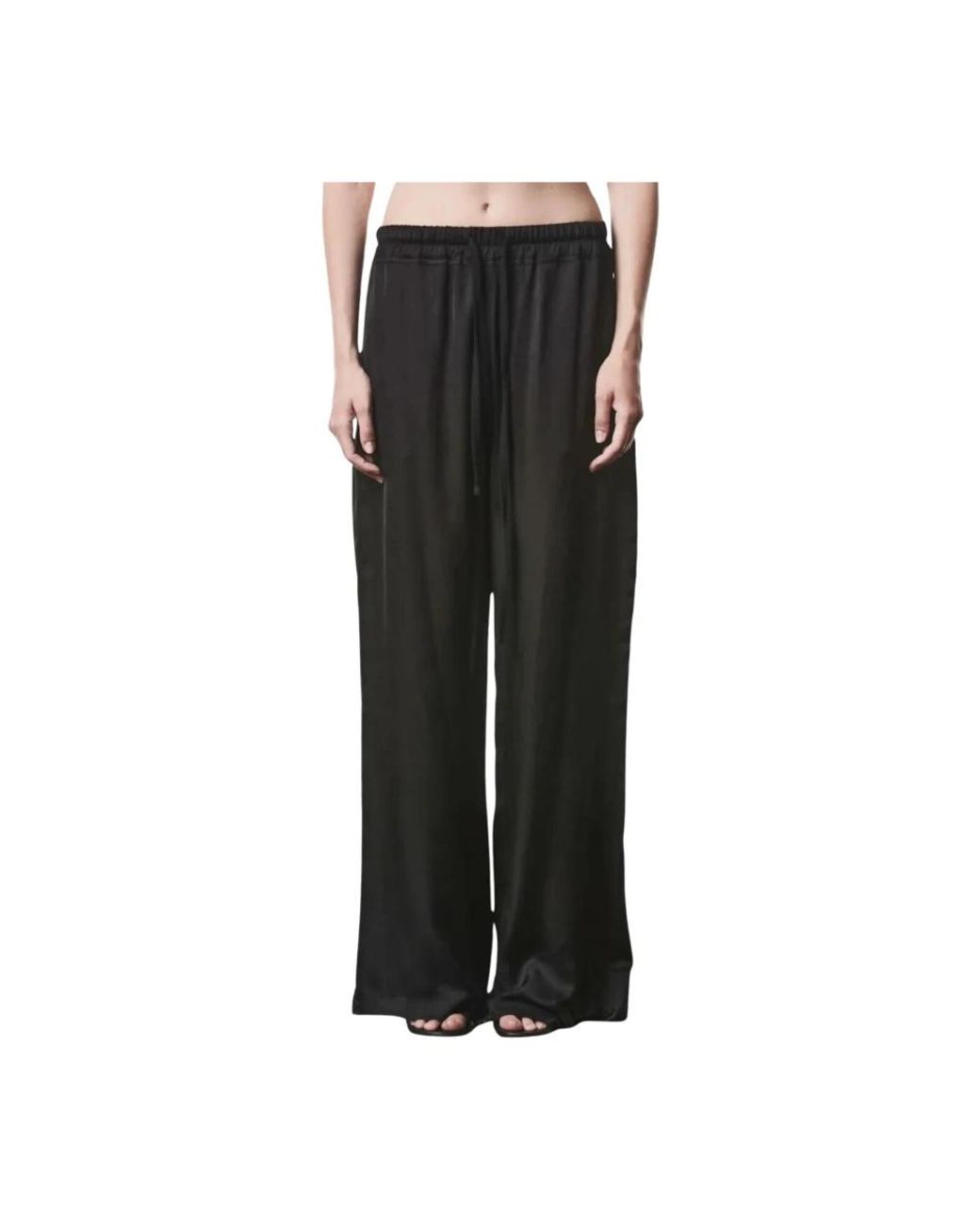 Thom Krom Black Wide Trousers