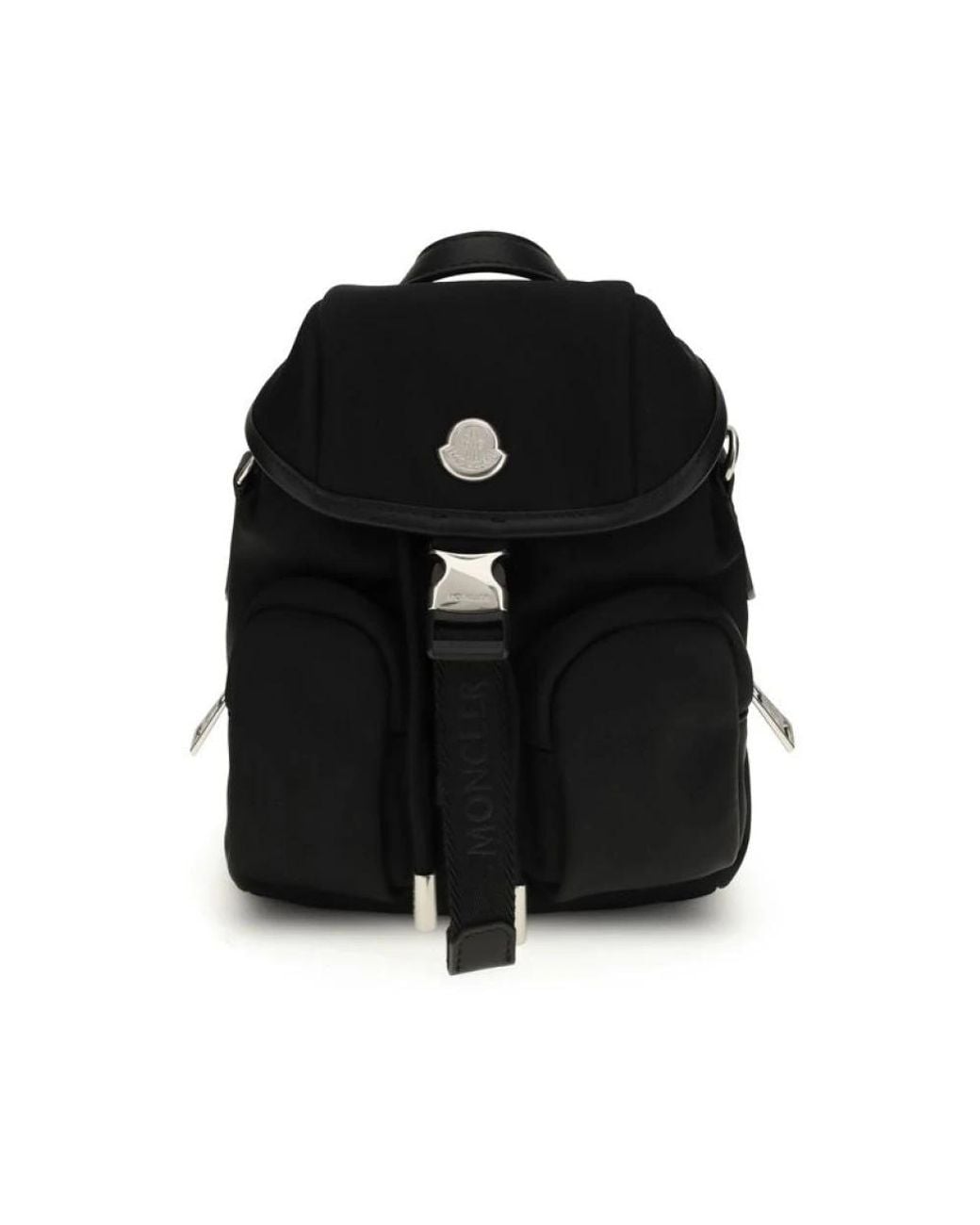 Moncler Tassen ,Zwart ,Leer Mini Trick Rugzak in het Black