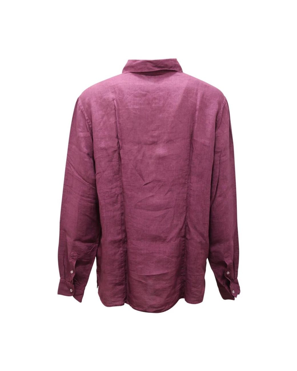 Gran Sasso Purple Casual Shirts for men