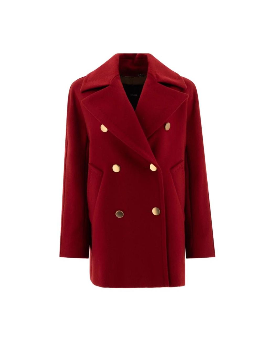 Max Mara Red Double-Breasted Coats
