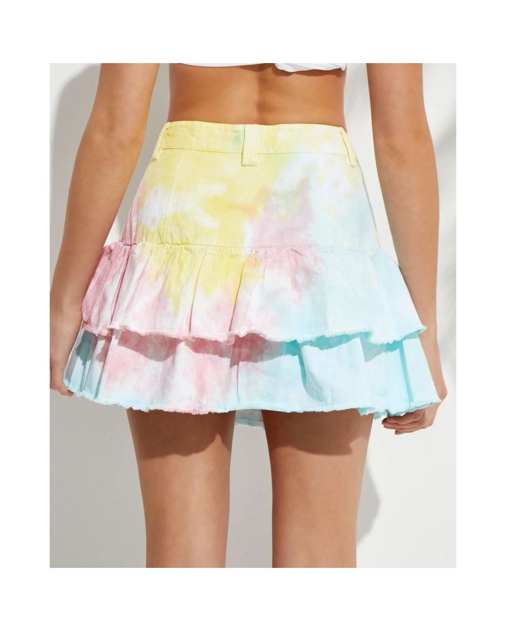 LoveShackFancy White Denim Skirts