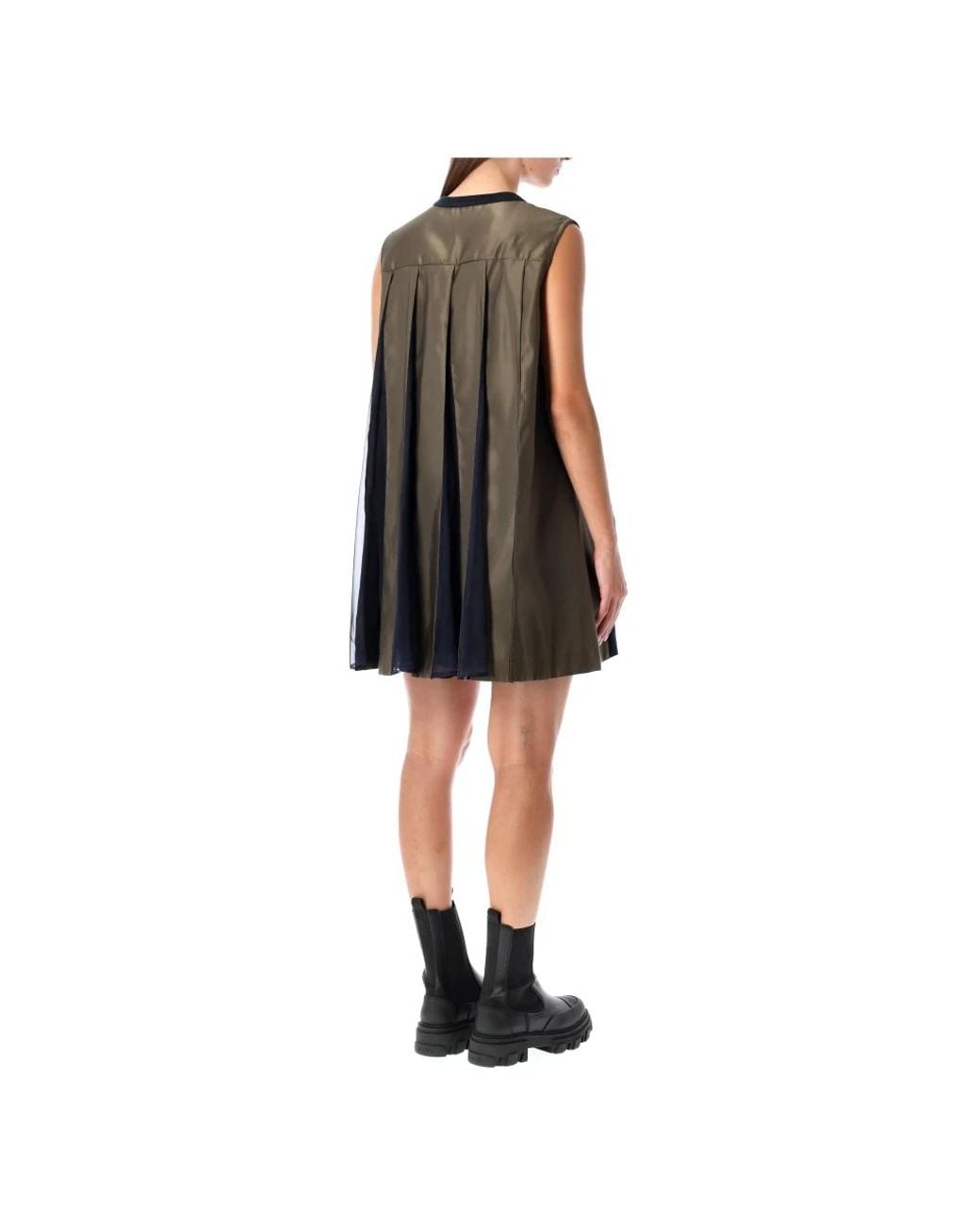 Sacai Black Short Dresses