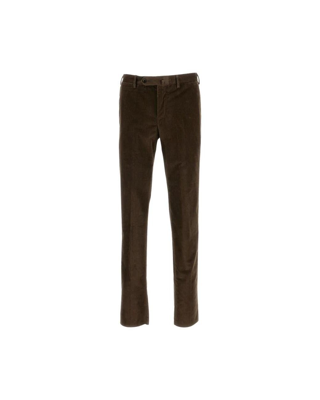 PT01 Ribbed Velvet Pants in het Brown voor heren