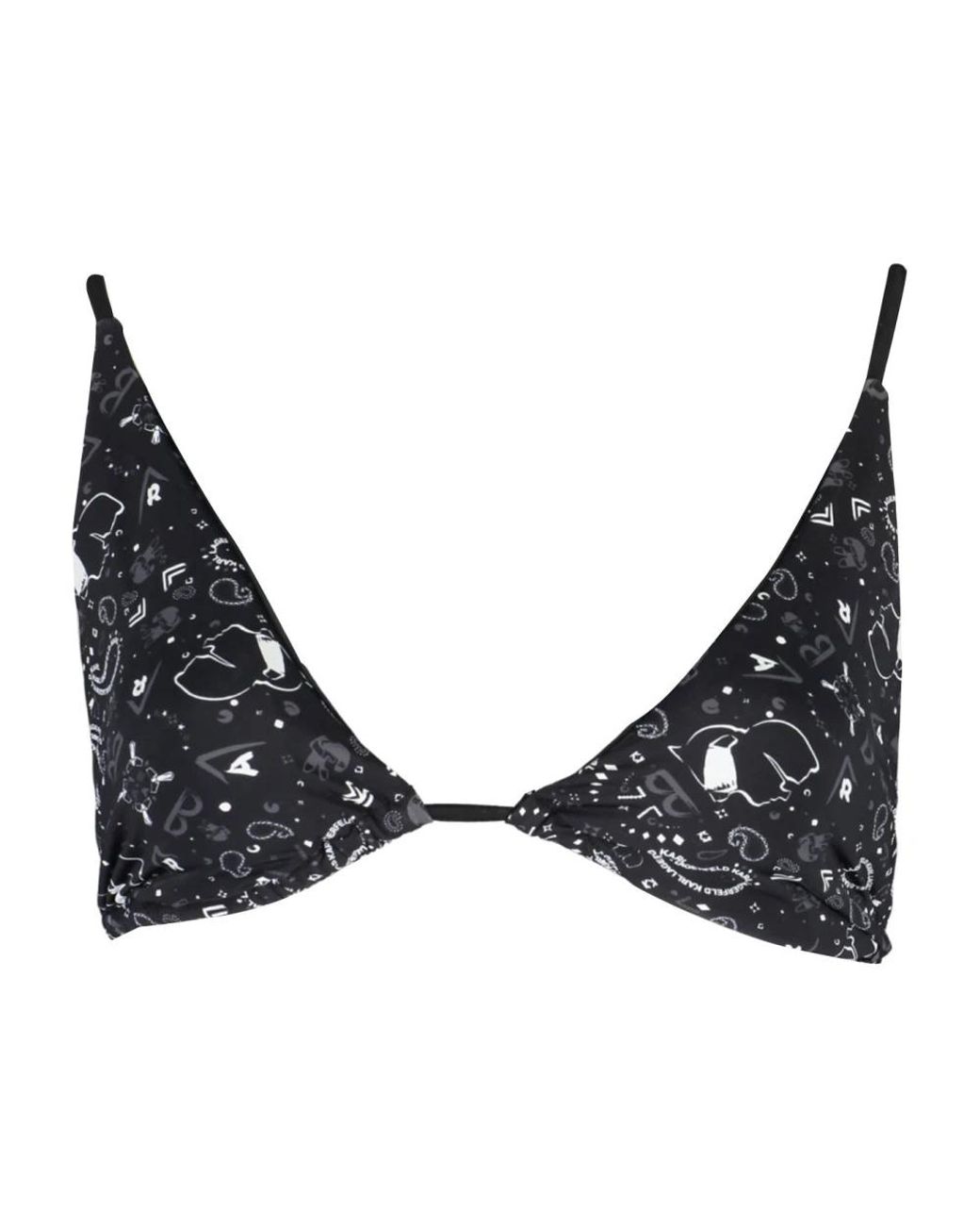 Karl Lagerfeld Black Bikinis