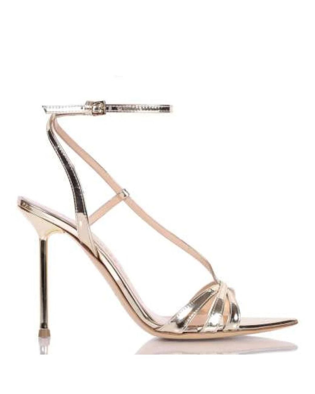 Ninalilou Metallic High Heel Sandals