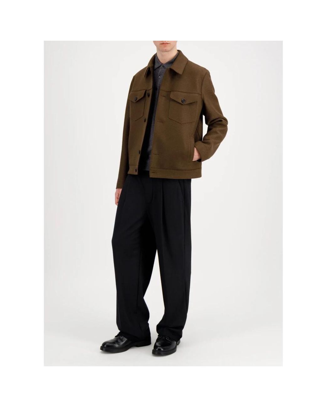 Harris Wharf London Green Light Jackets for men