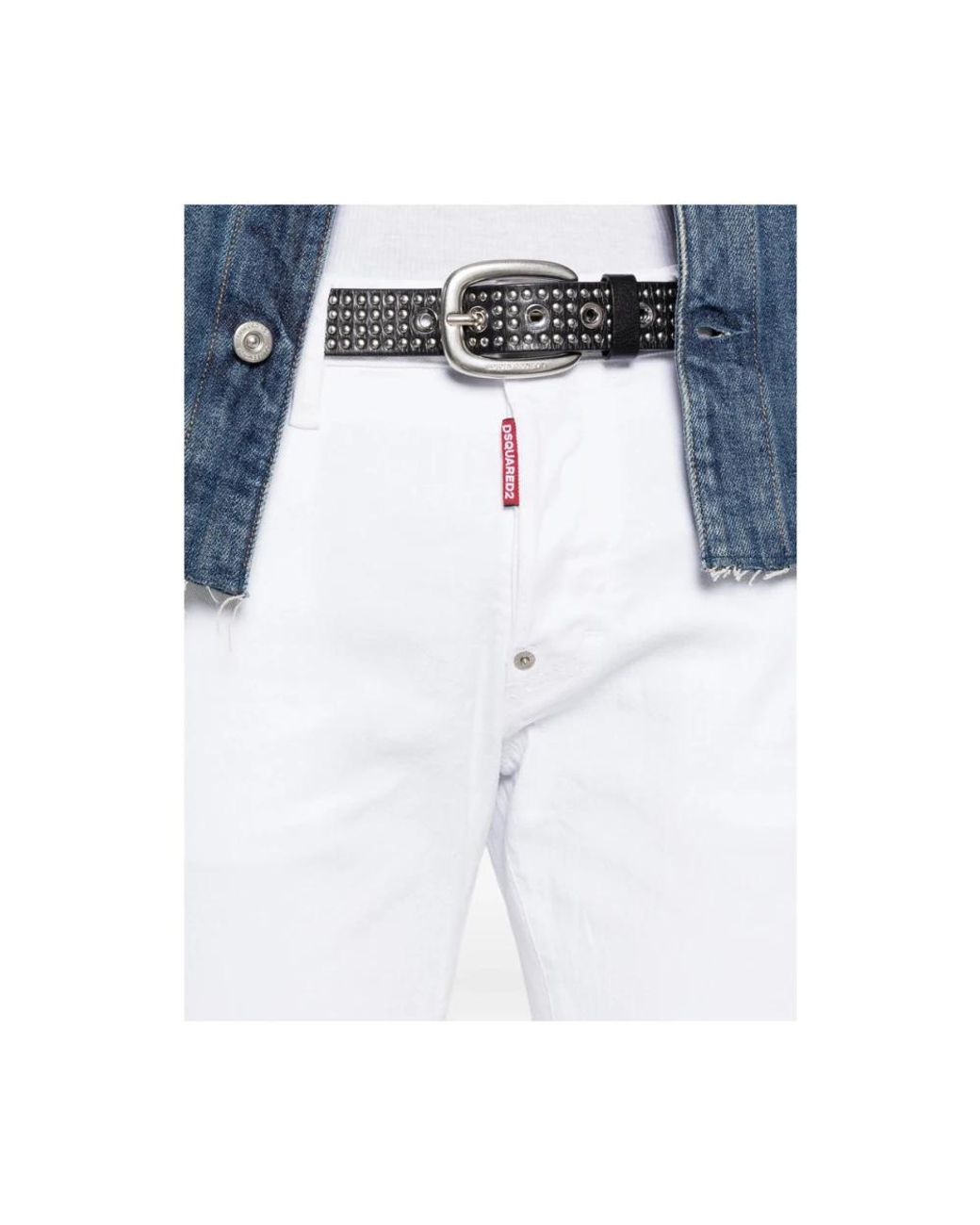 DSquared² White Skinny Jeans for men