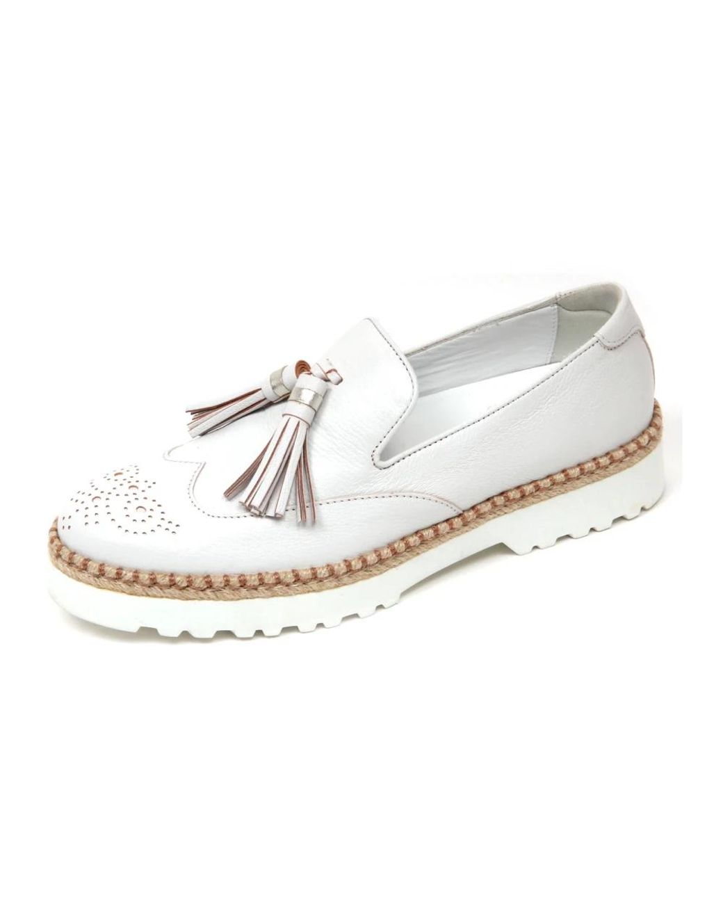 Hogan White Loafers