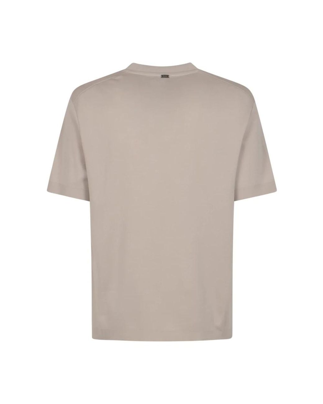 Herno Gray Round-Neck Knitwear for men