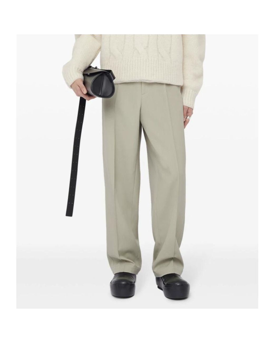 Jil Sander Natural Wide Trousers for men