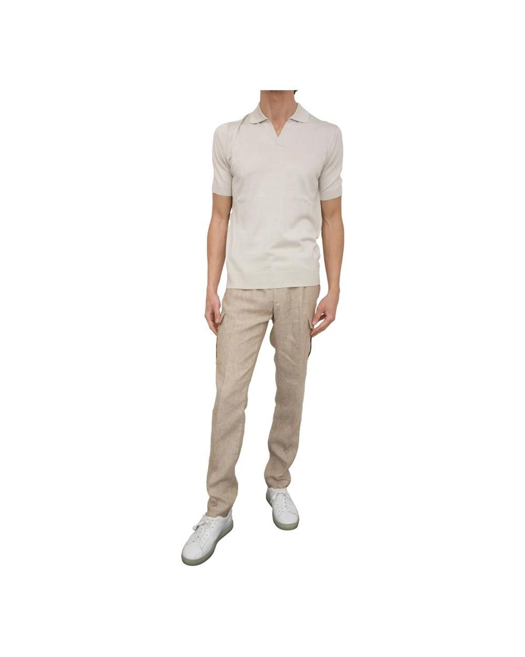 Peserico Klassisches Polo-Shirt Für Männer in Gray für Herren