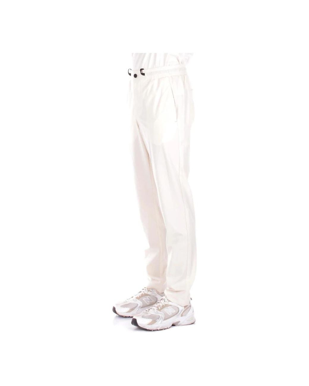 Suns Herren Leinenhose Mit Reißverschluss in White für Herren