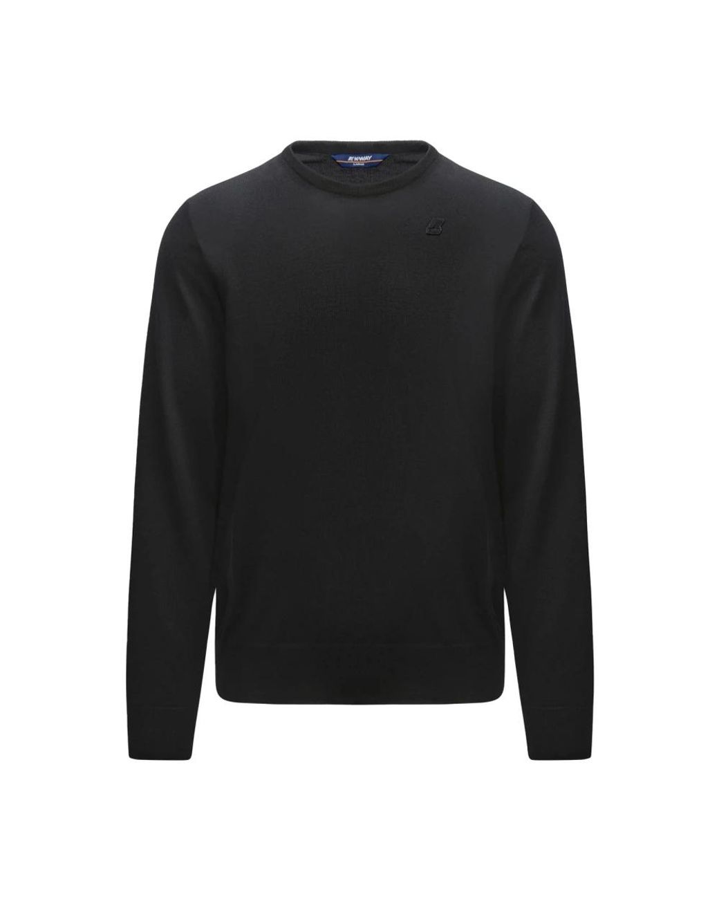 K-Way Black Round-Neck Knitwear for men
