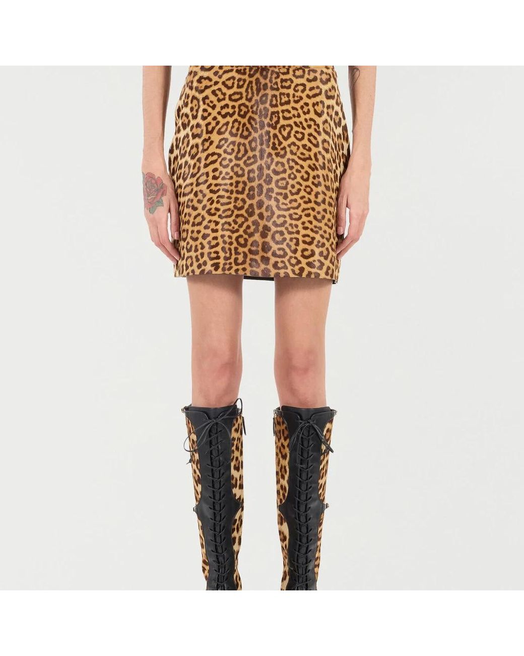 Roberto Cavalli Natural Short Skirts