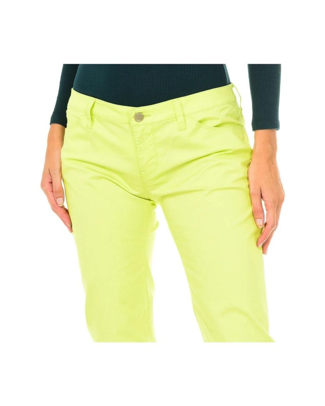 Armani Jeans Yellow Straight Fit Jeans