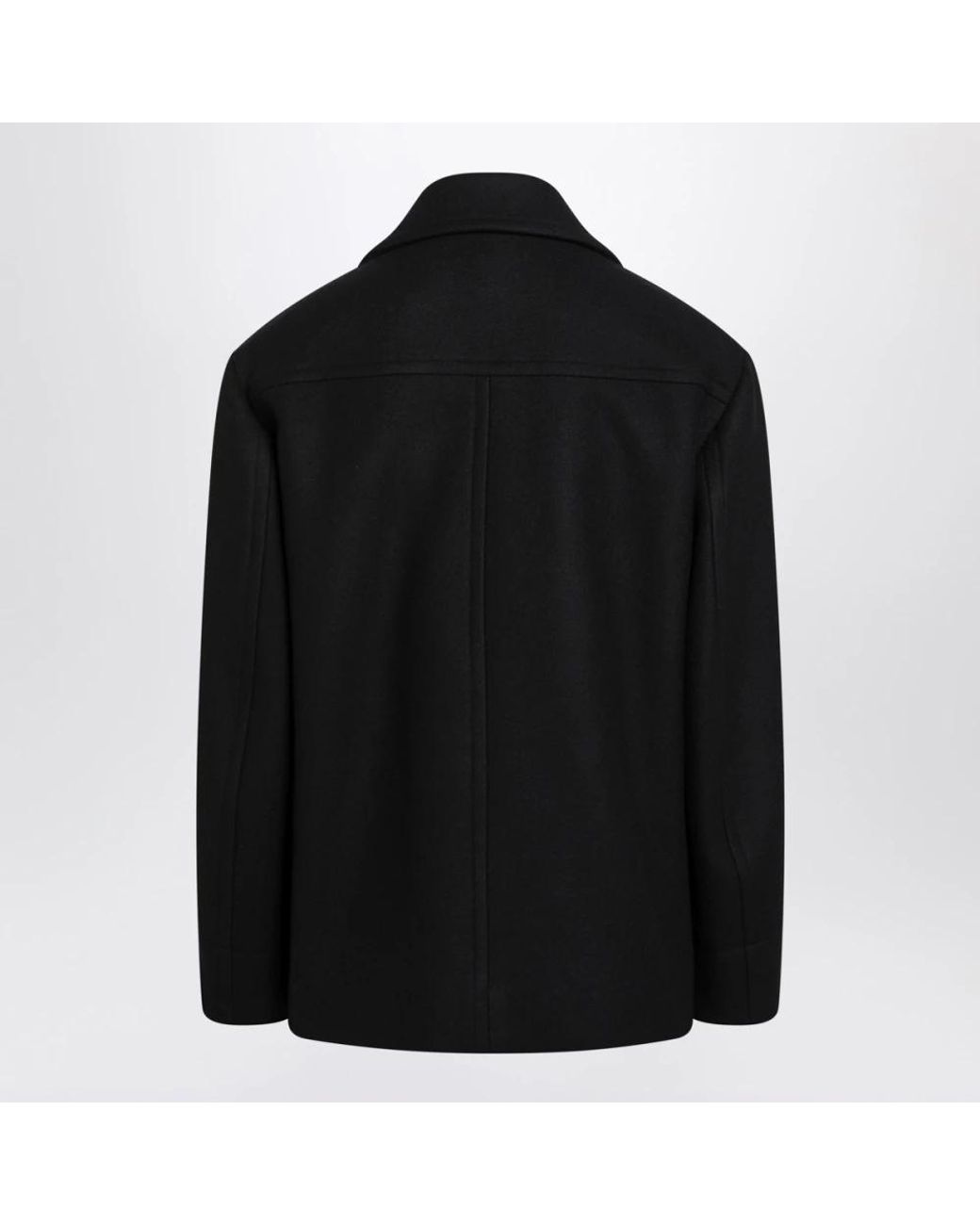 Dries Van Noten Black Double-Breasted Coats for men