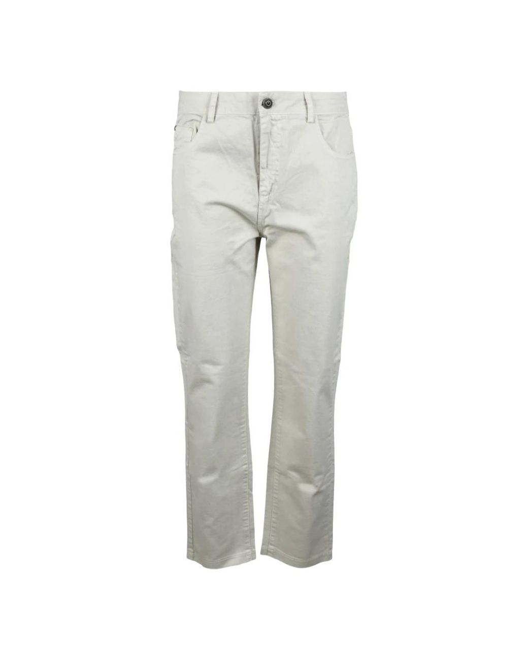Another Label Gray Straight Trousers