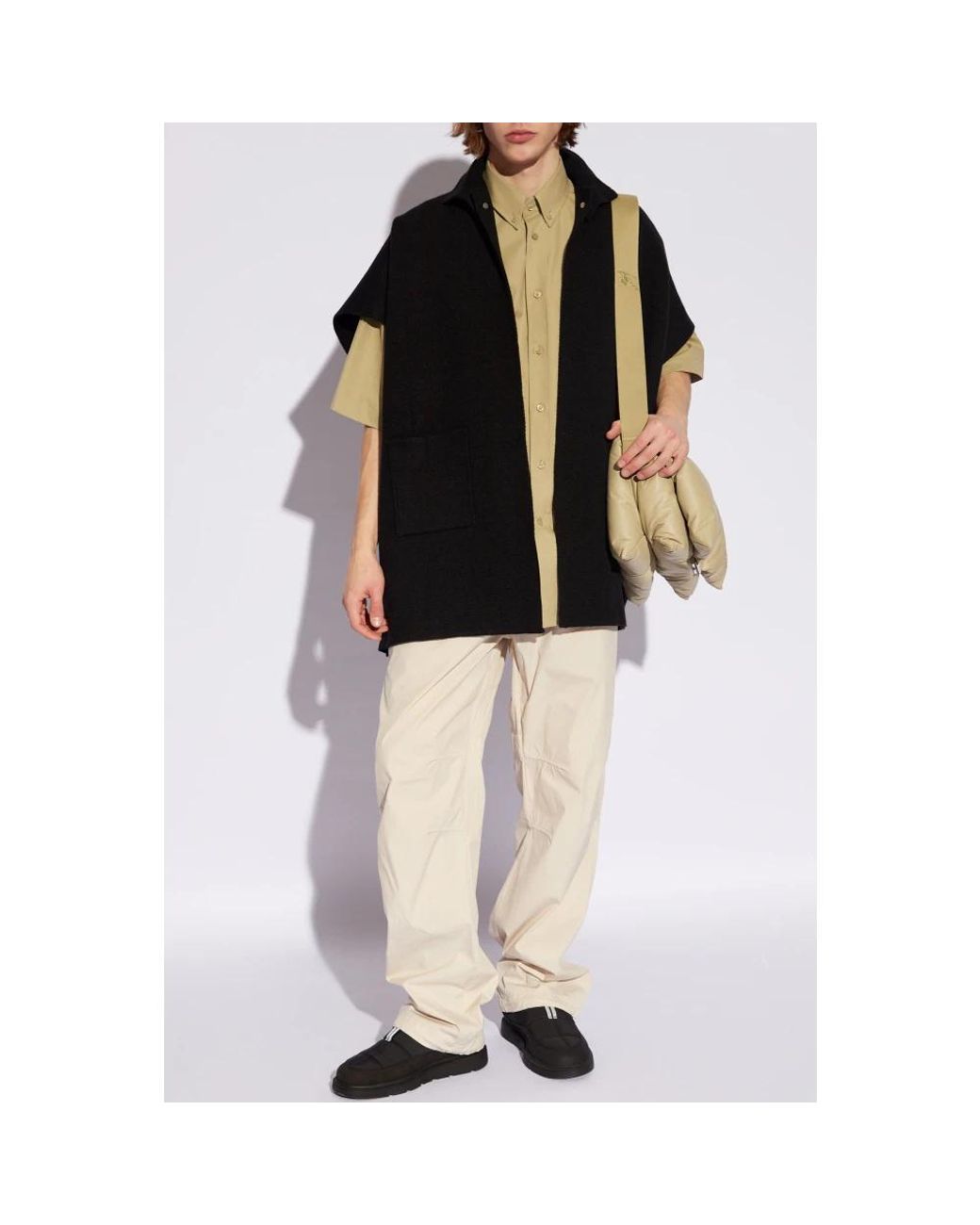 Burberry Natural Straight Trousers for men