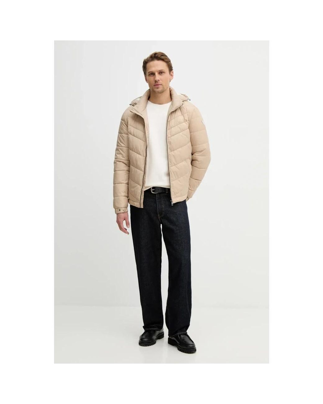 Guess Dünner Baumwollpullover in White für Herren