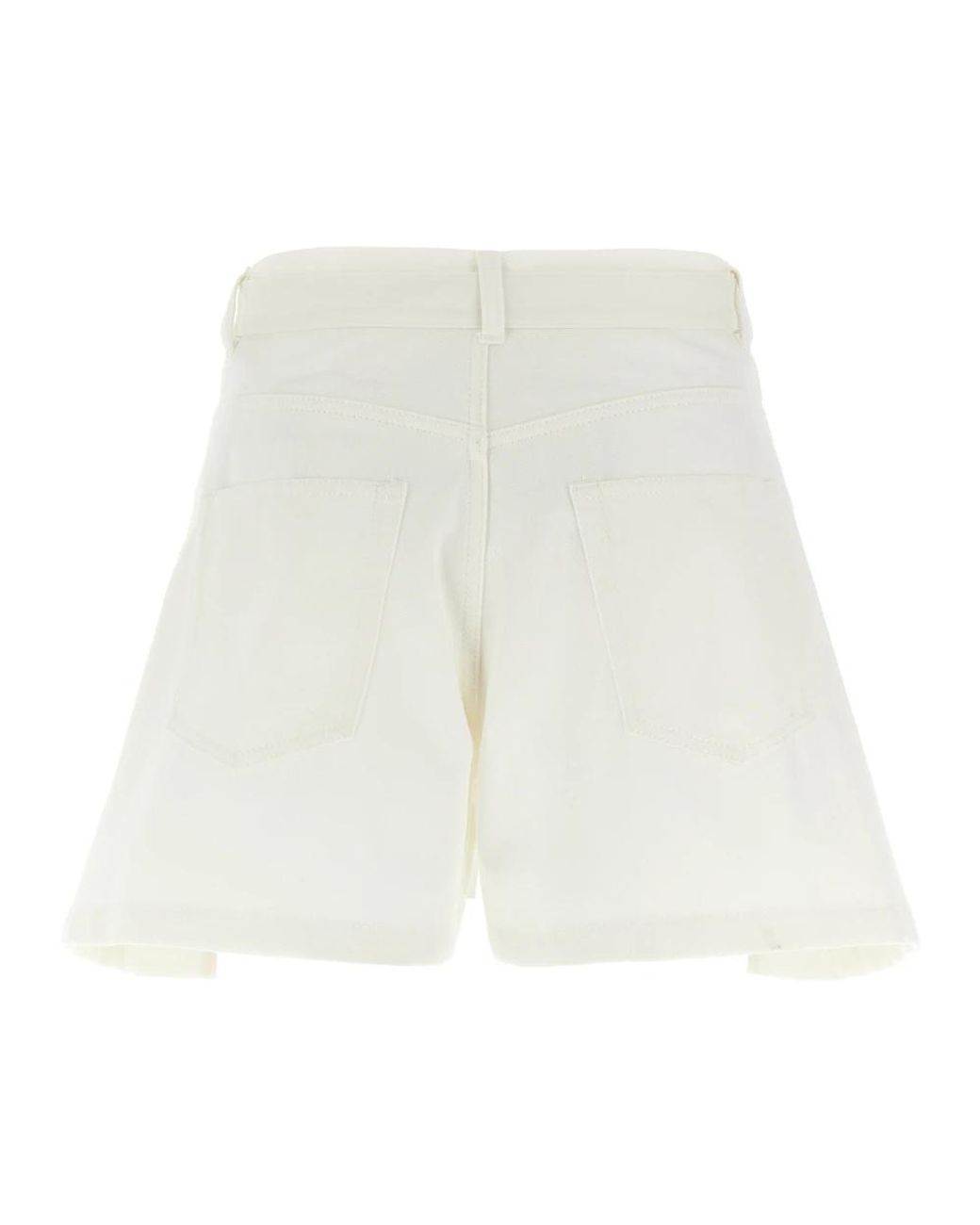 Sacai White Casual Shorts