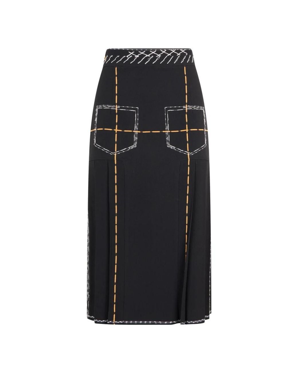 Moschino Black Midi Skirts