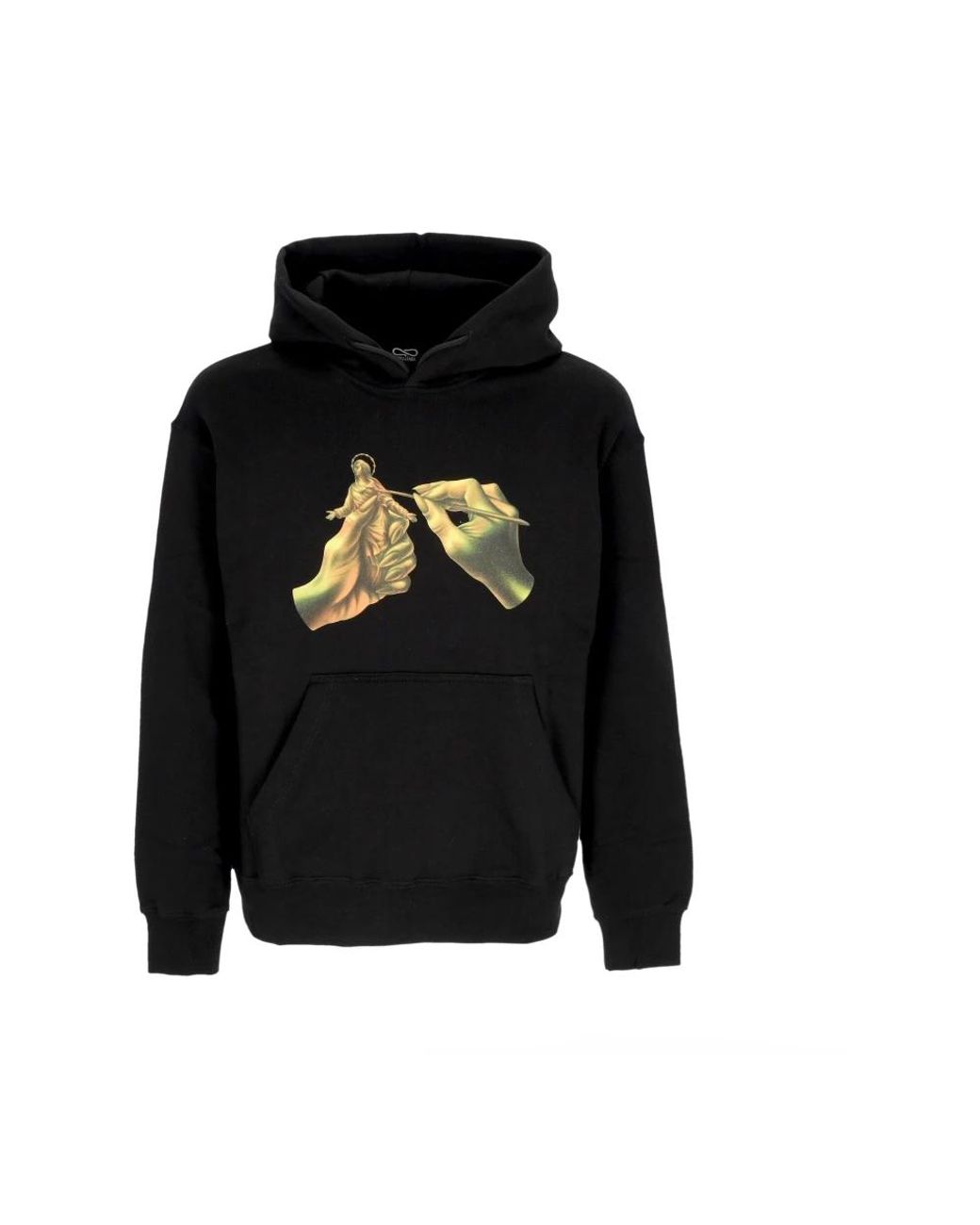 Propaganda Hoodies & Sweatvesten ,Zwart ,Katoen Zwarte Hoodie Met Kangoeroezak in het Black voor heren
