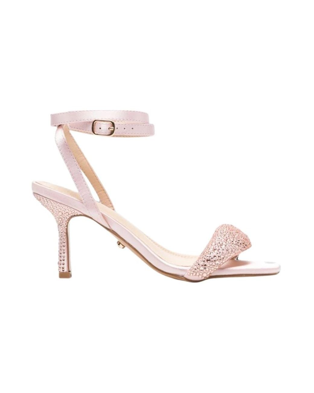 Twentyfourhaitch Pink High Heel Sandals