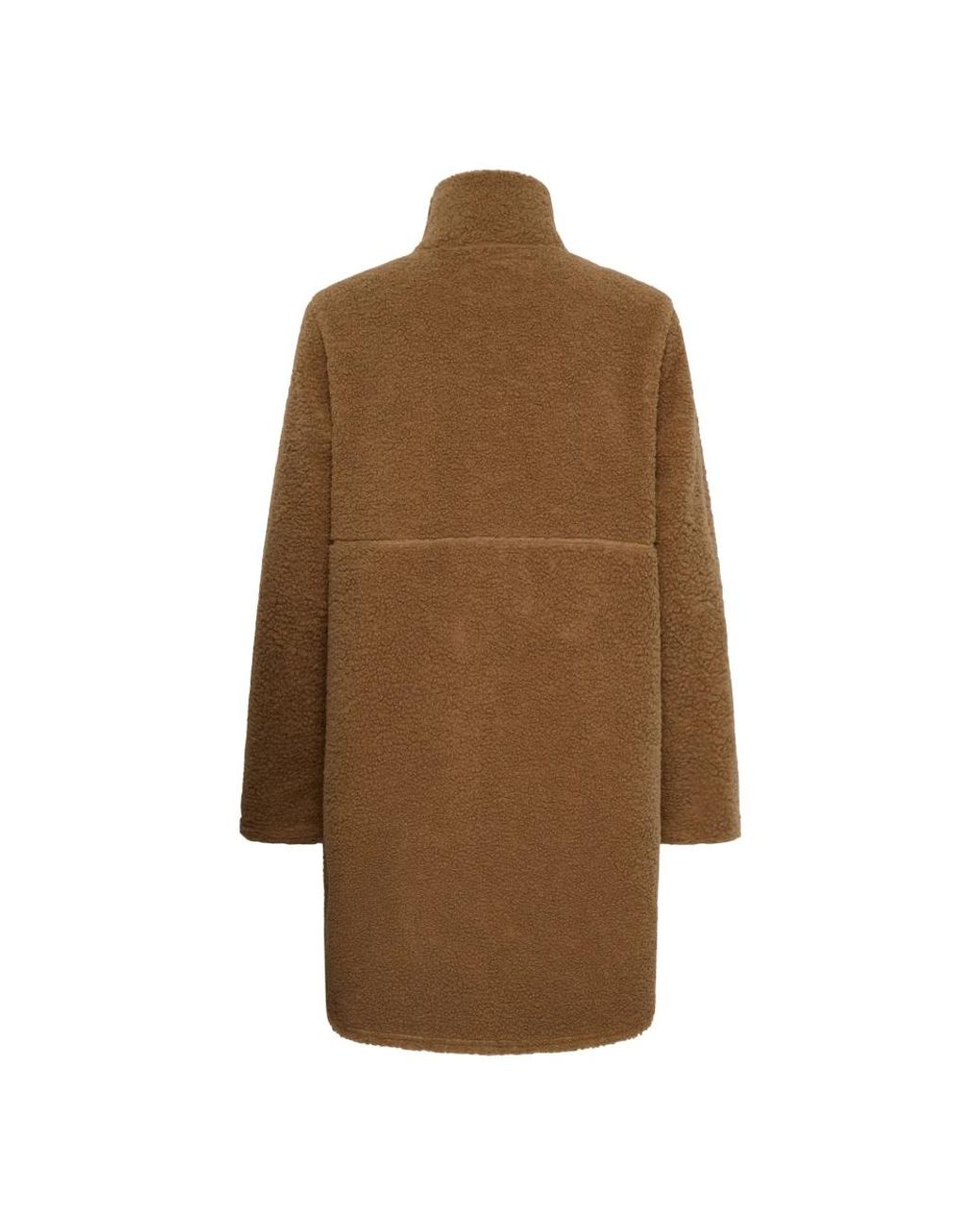 Single-Breasted Coats Kaffe de color Brown