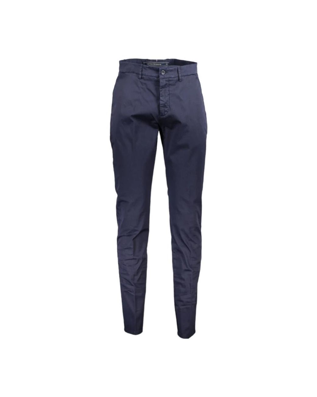 Harmont & Blaine Broeken ,Blauw ,Katoen Basis Chino Broek Van Katoen in het Blue voor heren