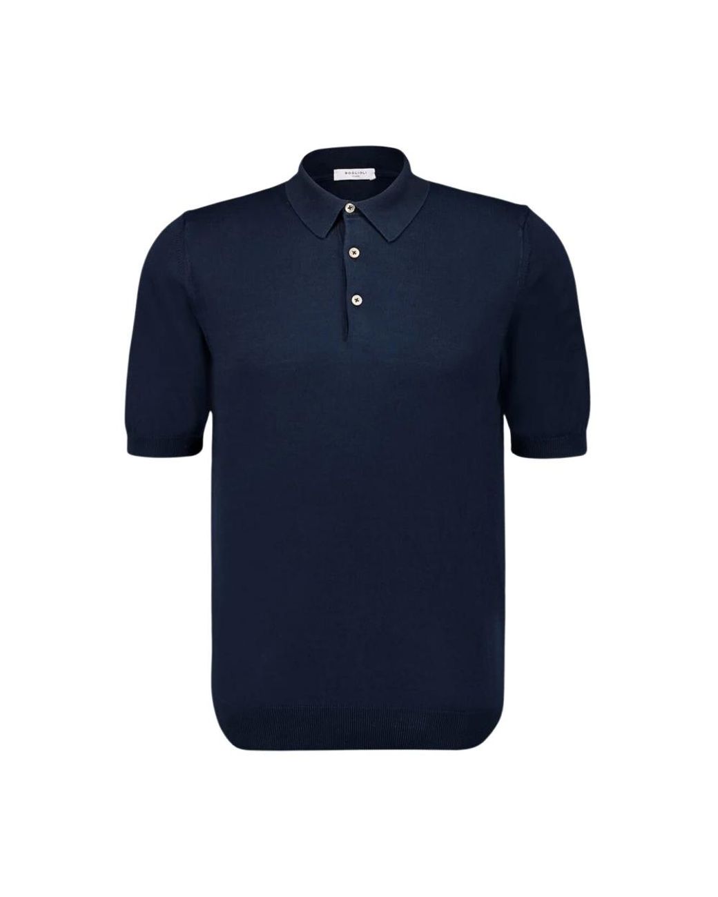 Boglioli Blue Polo Shirts for men