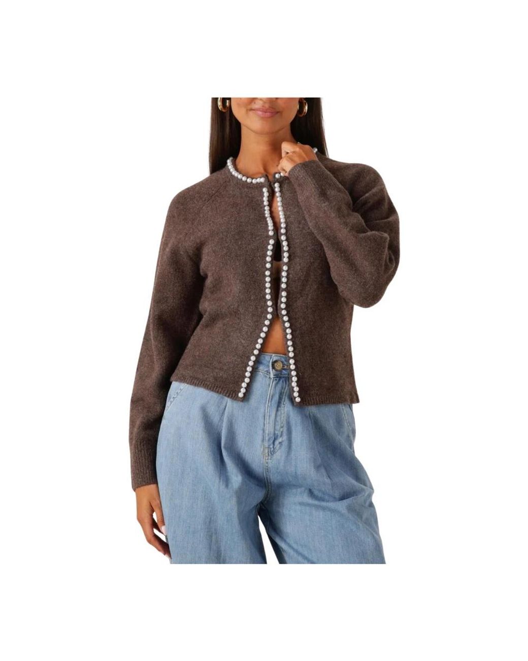 Notre-v Truien & Vesten ,Bruin ,Polyester Bruin Stijlvol Vest Voor Vrouwen in het Brown