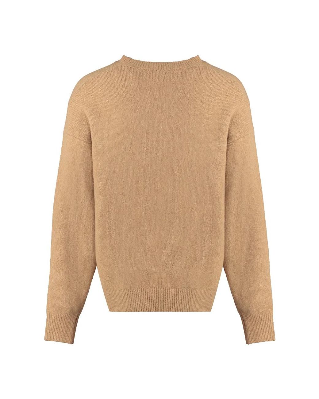 Palm Angels Natural Round-Neck Knitwear for men