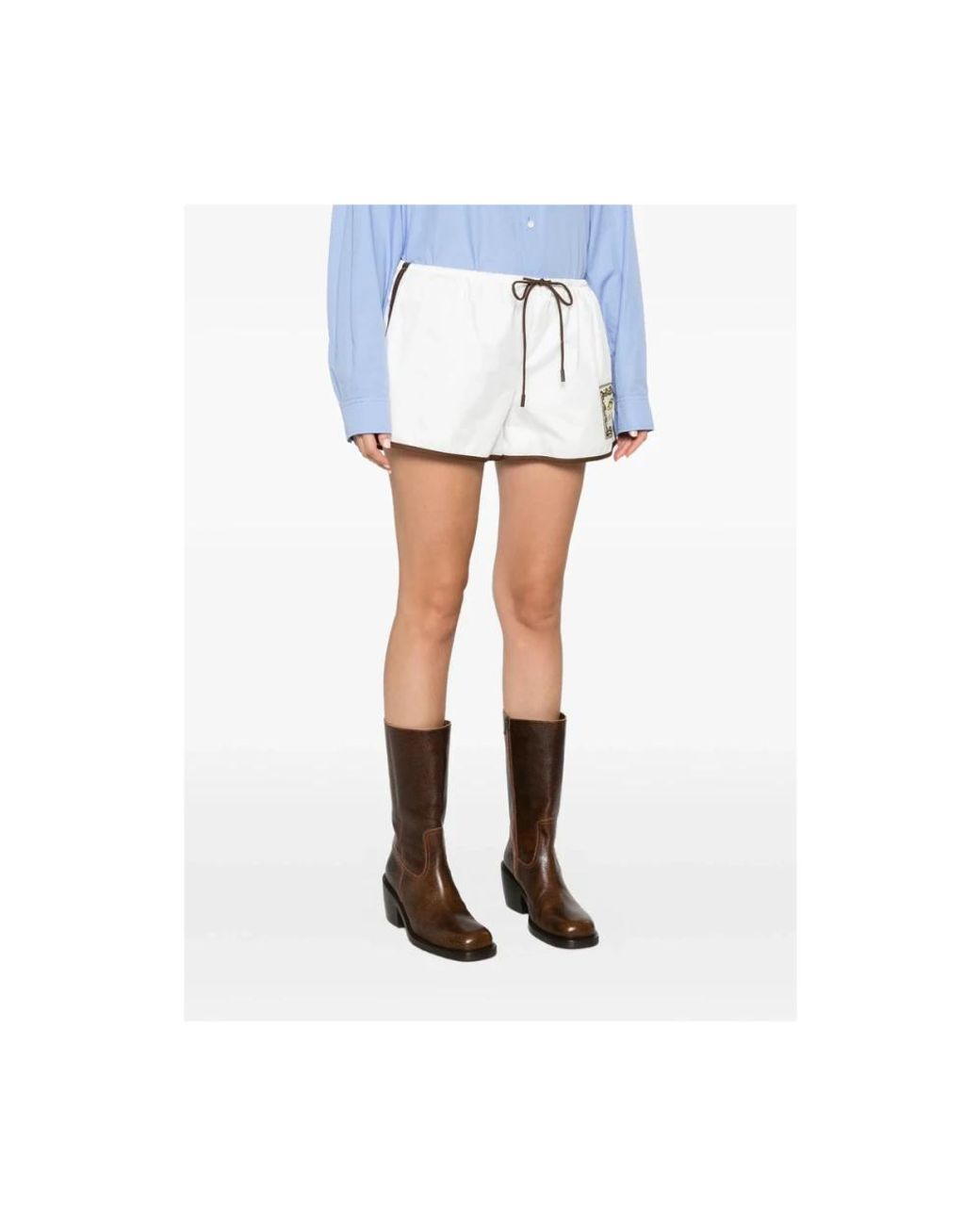 ALÉMAIS White Short Shorts