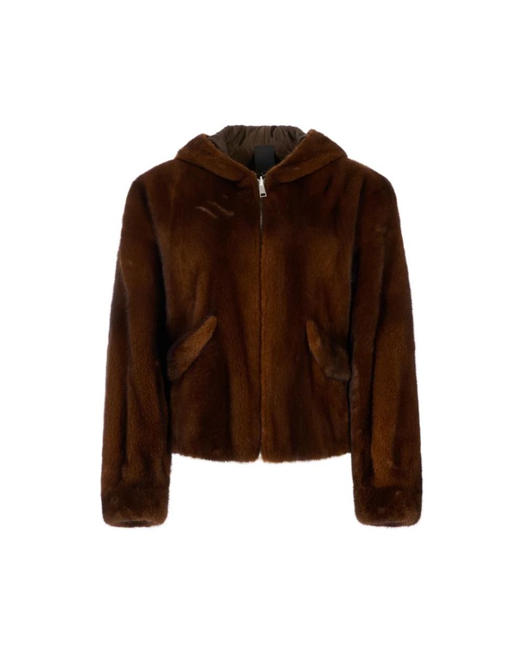 Blancha Brown Faux Fur & Shearling Jackets