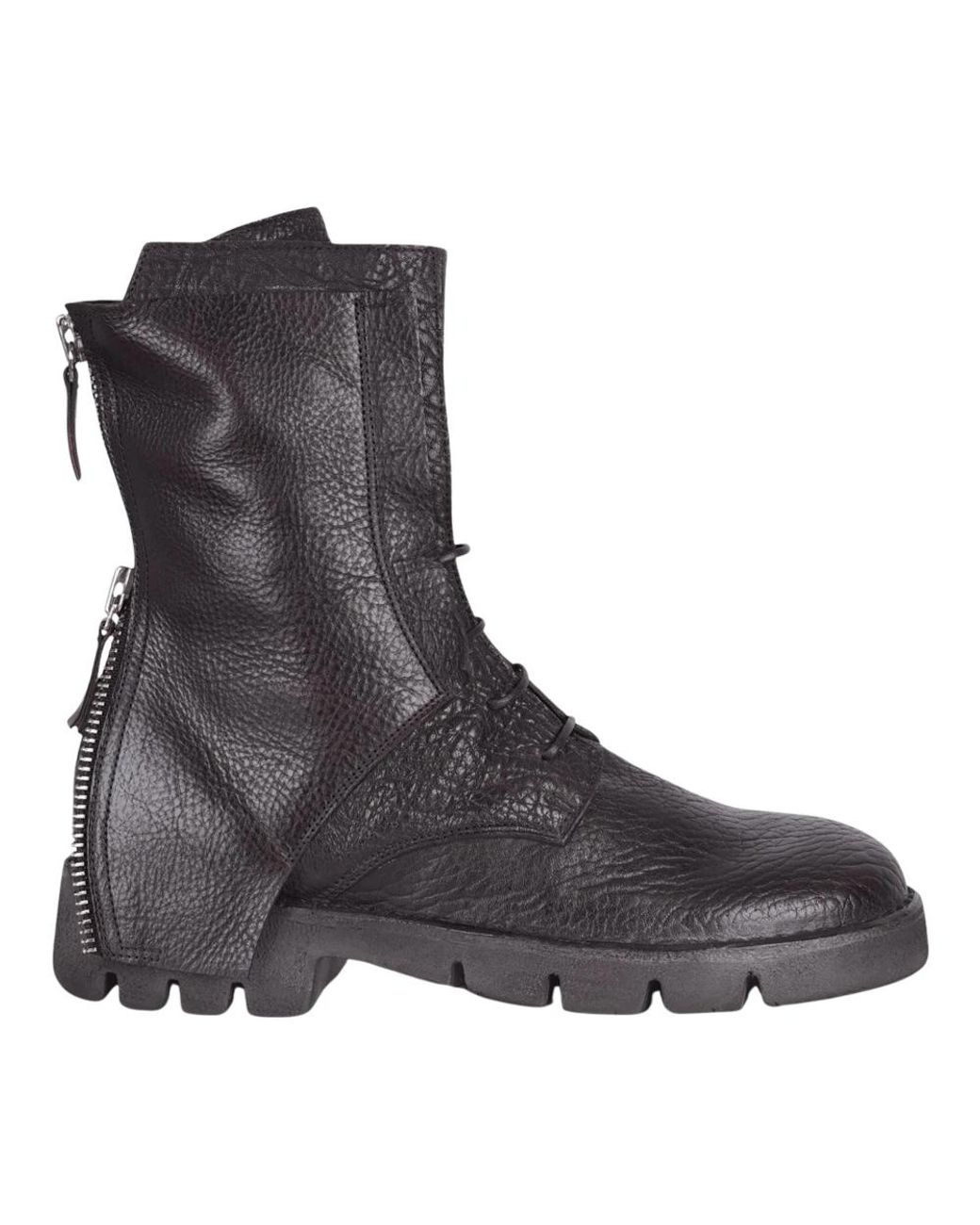 Moma Brown Lace-Up Boots