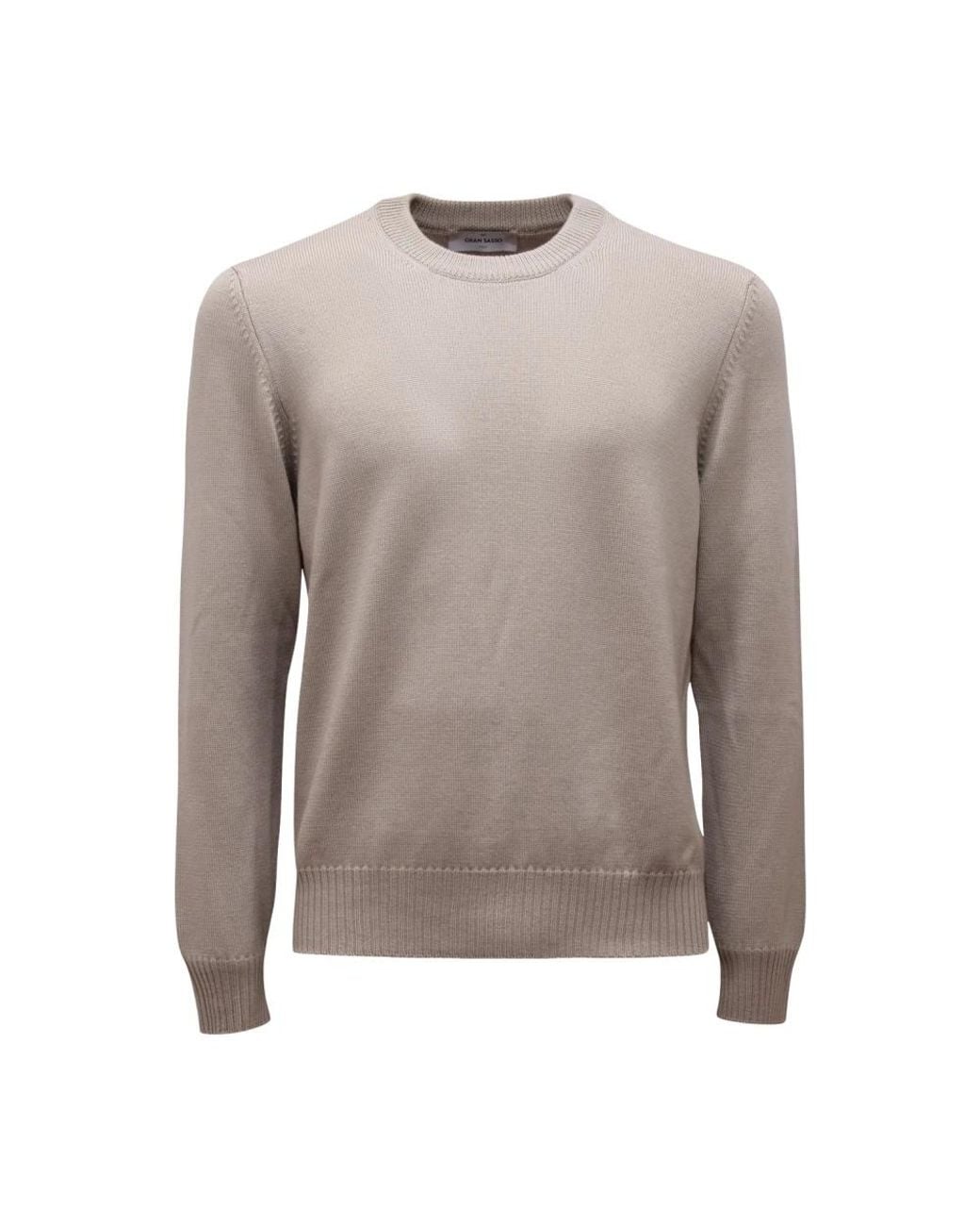 Gran Sasso Gray Round-Neck Knitwear for men