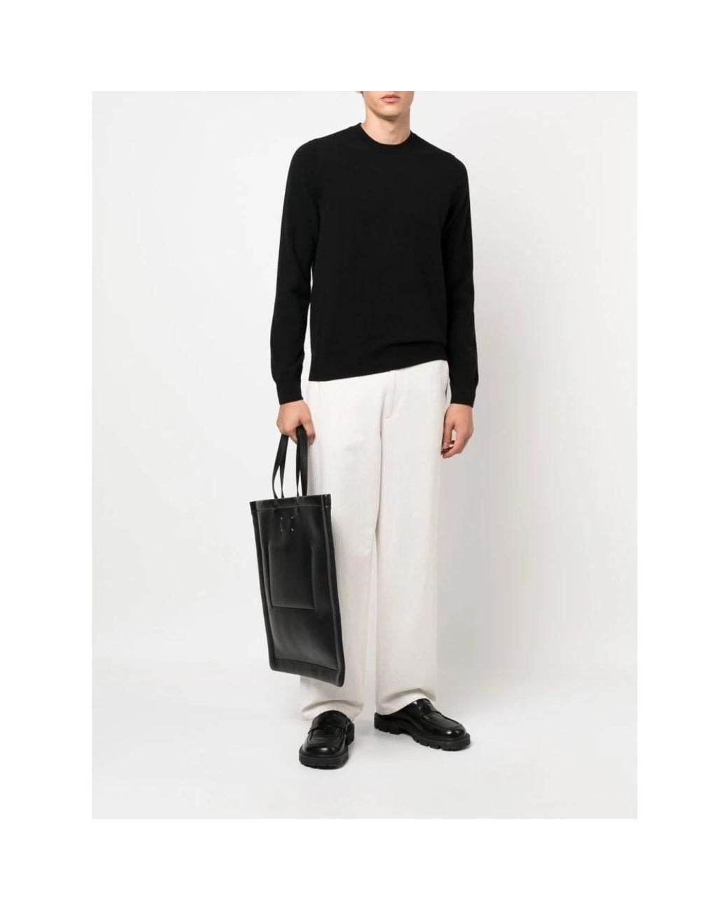 Comme des Garçons Black Round-Neck Knitwear for men