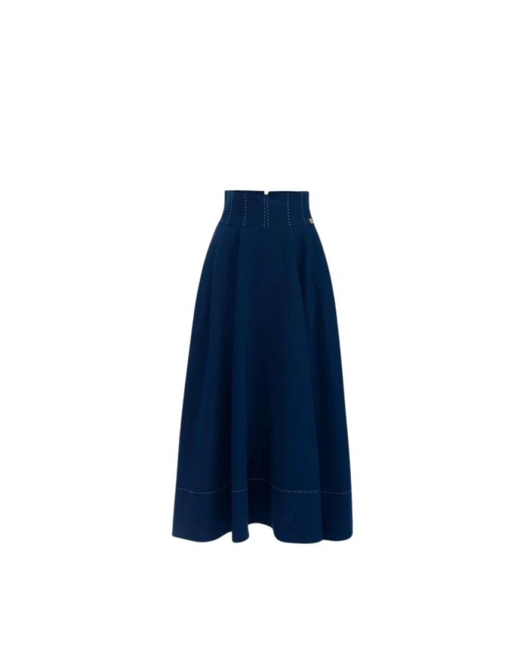Elisabetta Franchi Blue Midi Skirts