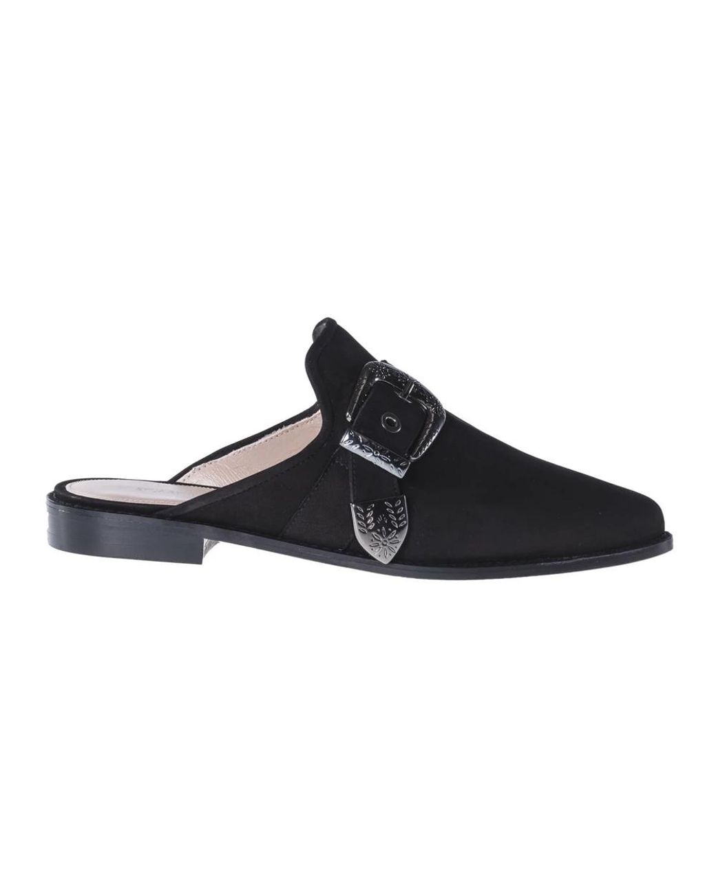 Stuart Weitzman Black Mules