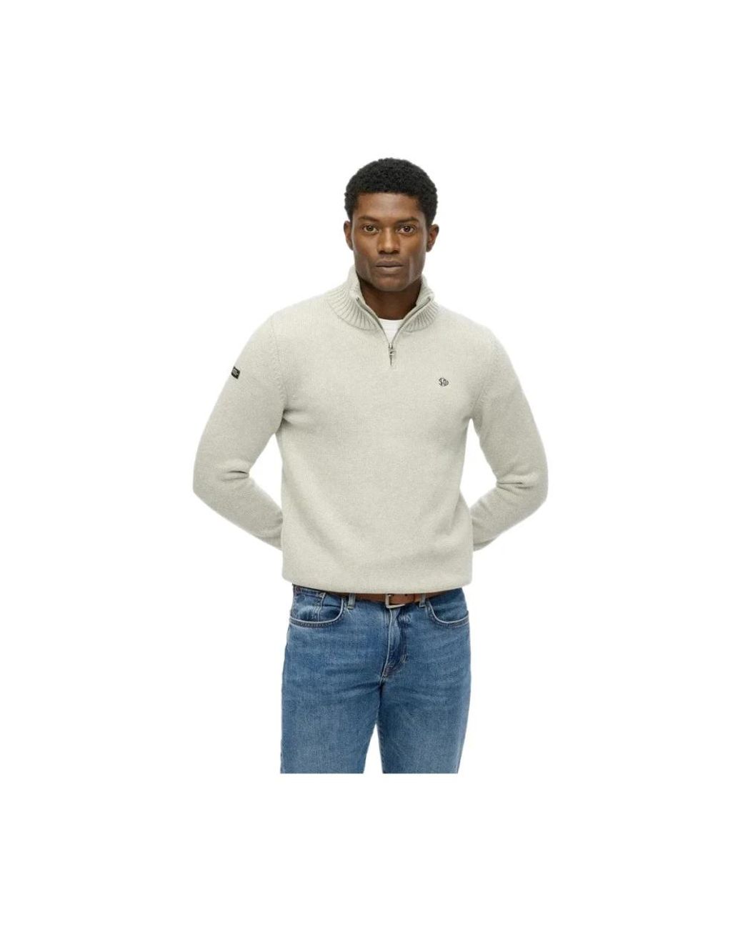 V-Neck Knitwear Superdry de hombre de color Blue