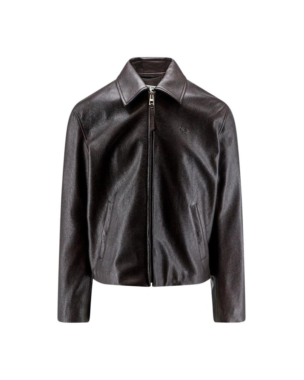 Loewe Black Leather Jackets for men