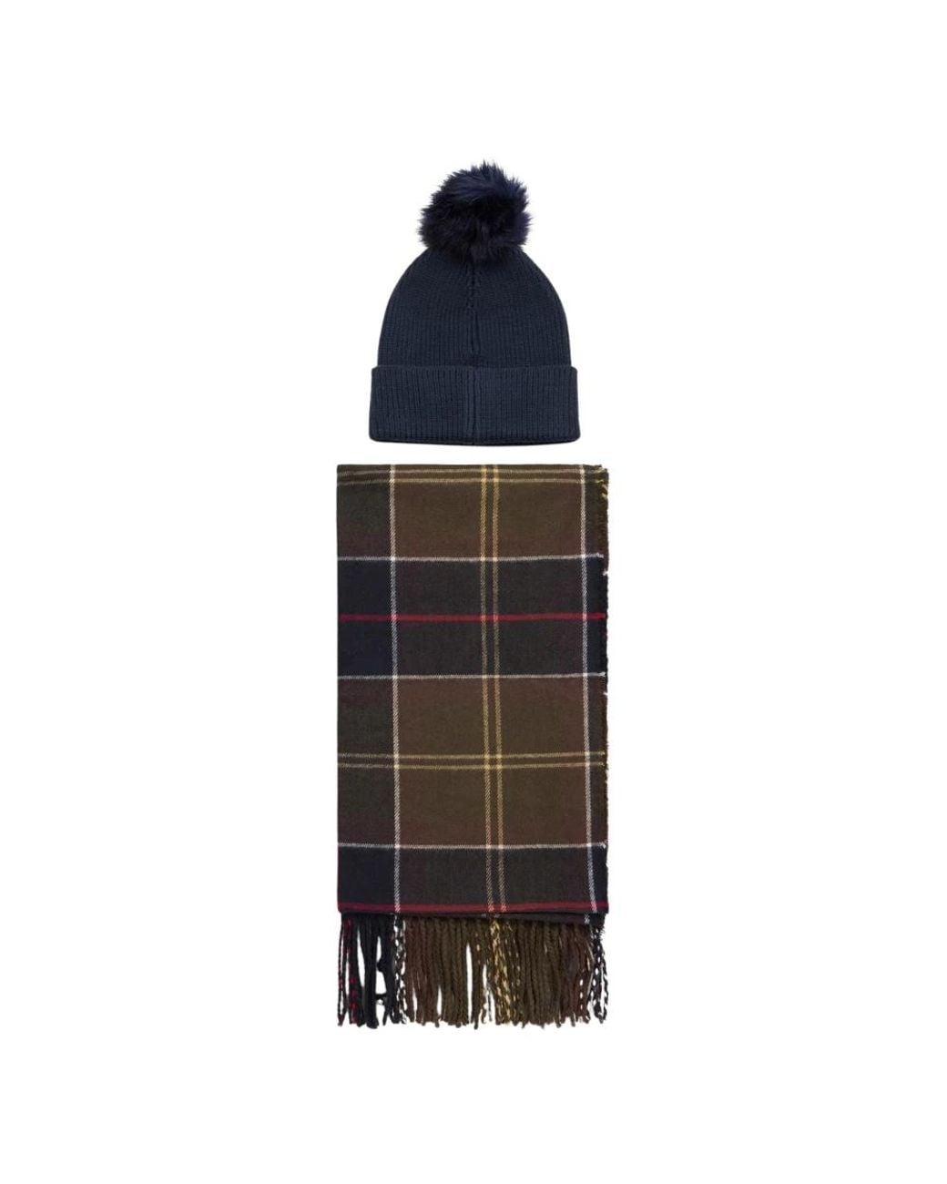 Barbour Black Winter Scarves