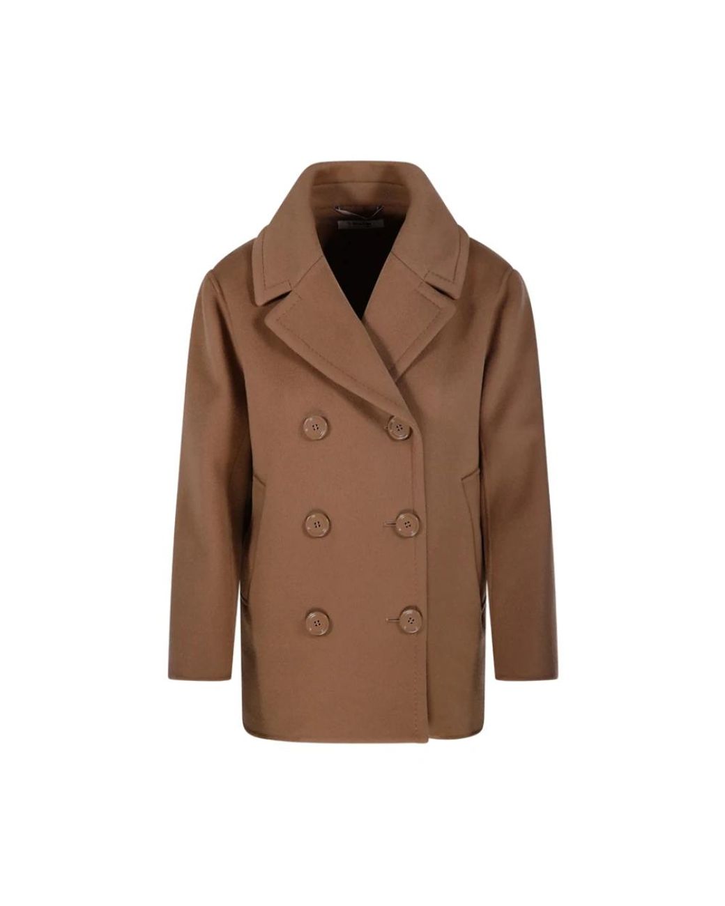 Max Mara Brown Double-Breasted Coats