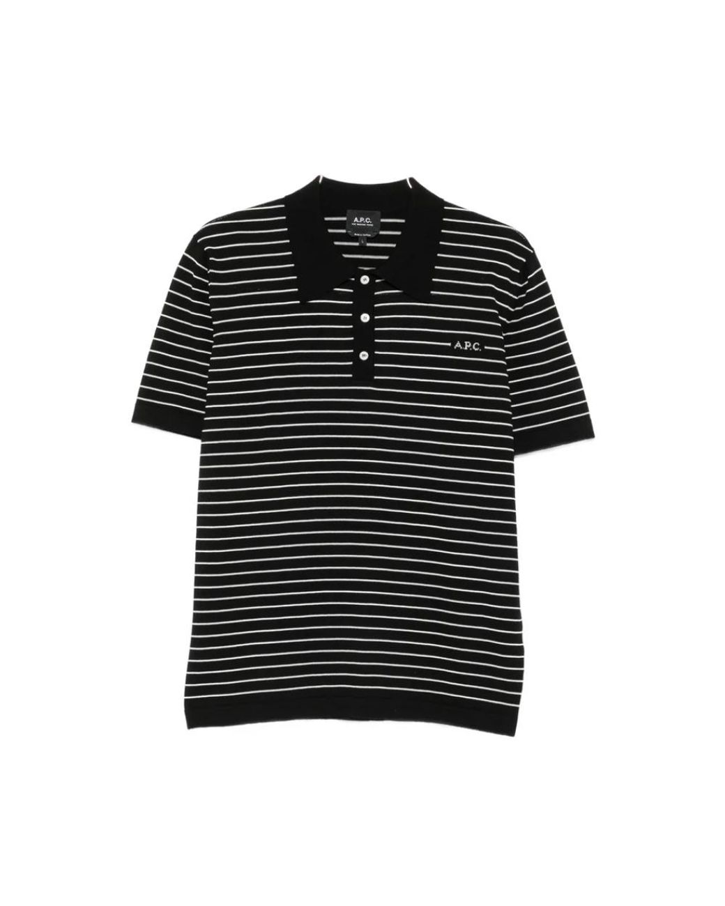 A.P.C. Black Polo Shirts for men