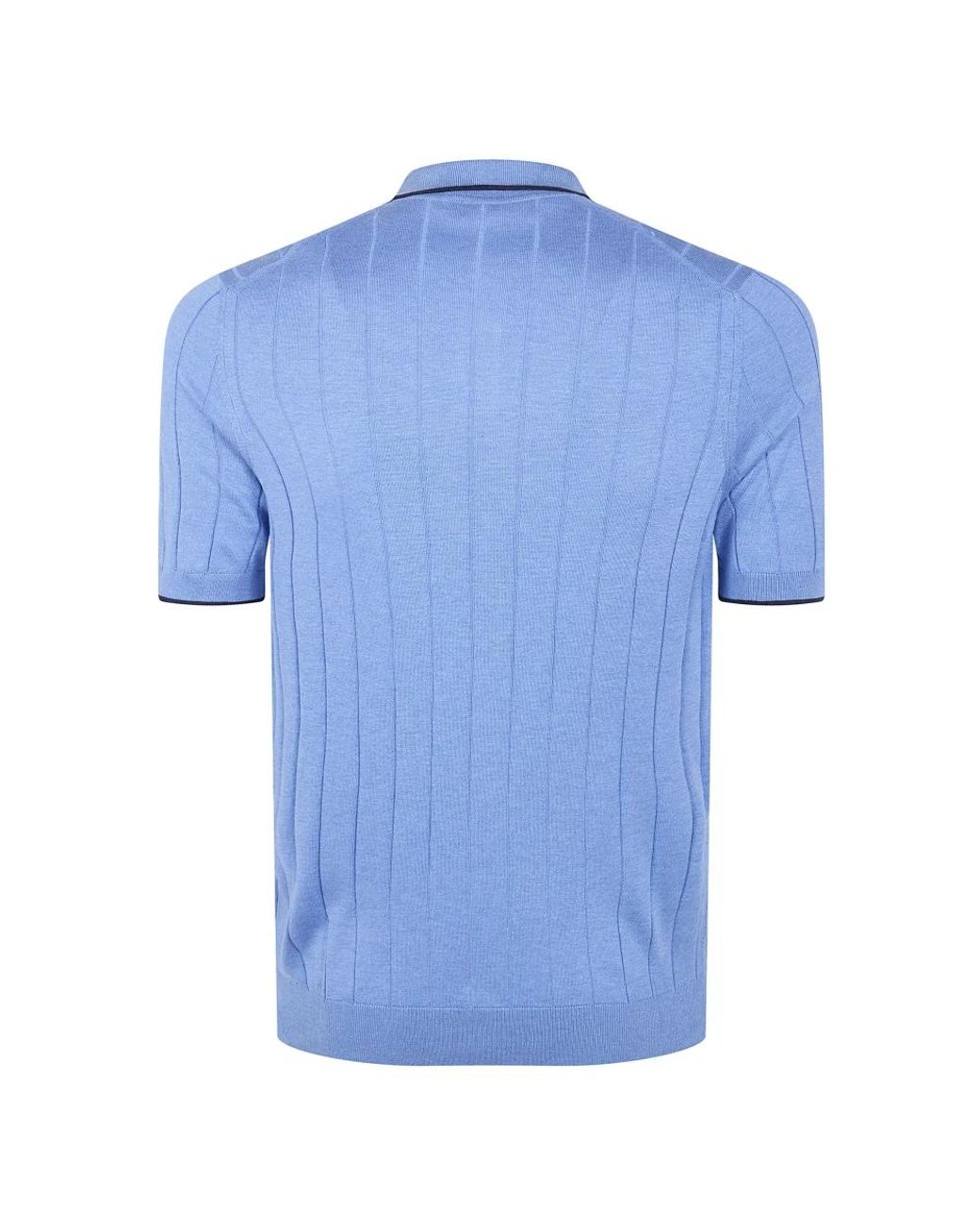 Gran Sasso Blue Polo Shirts for men