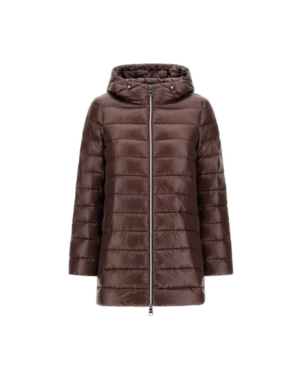 Herno Jassen ,Bruin ,Nylon A-Shape Donsjas in het Brown